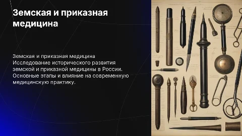земская и приказная медицина
