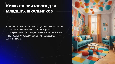 комната психолога для младших школьников