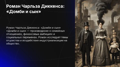 Роман Диккенса «Домби и сын»