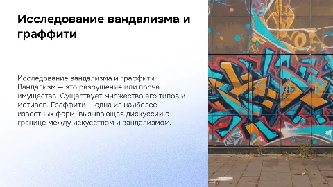 Типология вандализма и классификация мотивов вандализма