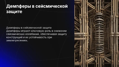 демпферы для сейсмики