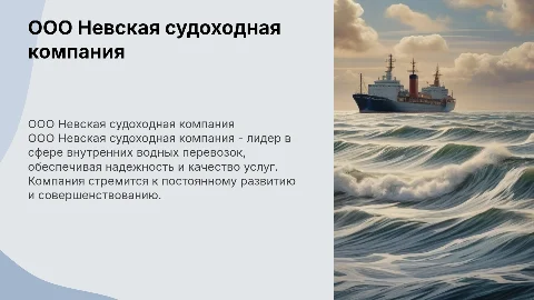 ООО невская судоходная компания