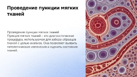 проведение пункции мягких тканей