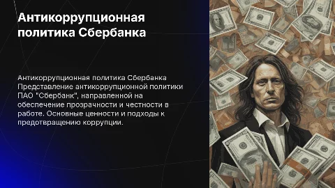 Антикоррупционная политика ПАО "Сбербанк"