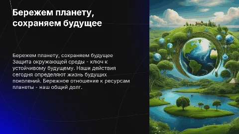 Бережем планету, сохраняем будущее