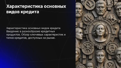 Характеристика основных видов кредита