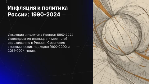 Инфляция и антиинфляционная политика России: 1990-2024