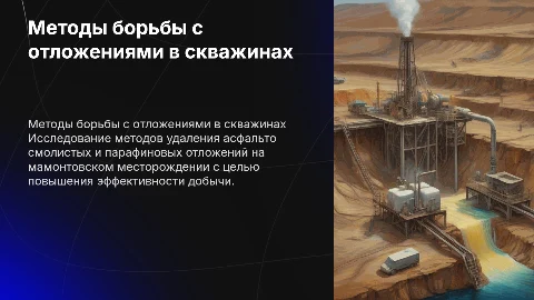 Совершенствование методов удаления отложений в скважинах