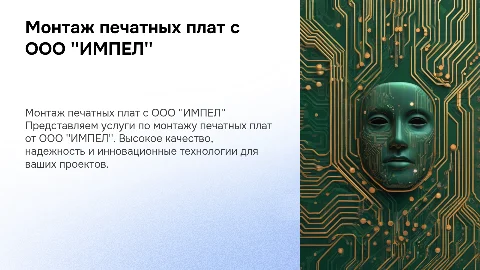 Монтаж печатных плат от ООО "ИМПЕЛ"
