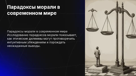 Парадоксы морали