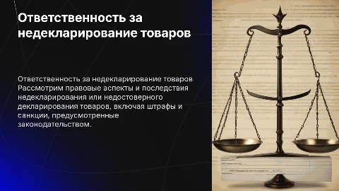 Административная ответственность за недекларирование товаров