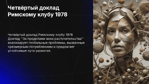 Четвёртый доклад Римскому клубу "За пределами века расточительства" 1978г