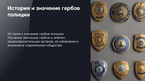Гербы и эмблемы Правоохранительных органов (история современности)