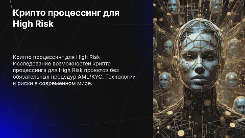 Крипто процессинг для High Risk проектов - без AML/KYC