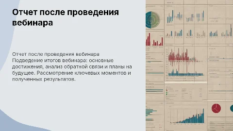 Отчет после провидения вебинара