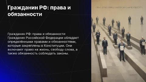"Гражданин Российской Федерации" кто? права? обязанности?