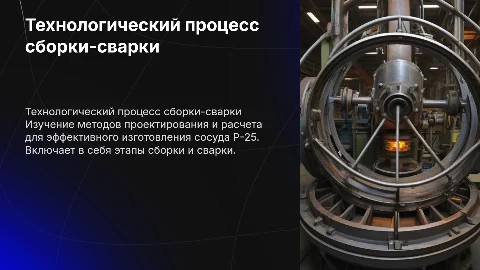 Разработка технологического процесса сборки-сварки сосуда Р-25