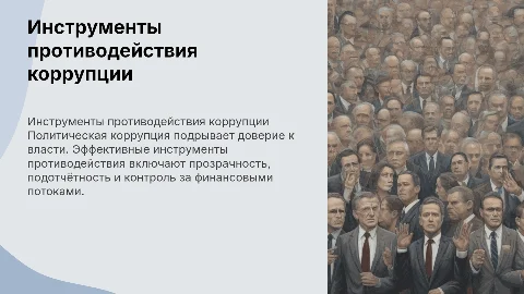 Инструменты противодействия политической коррупции