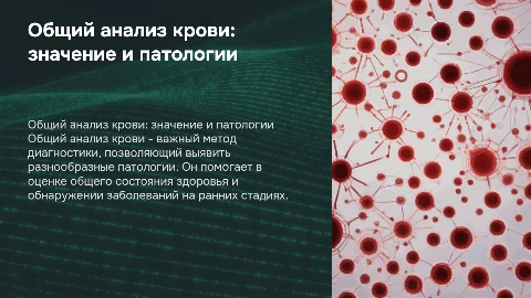 общий анализ крови для чего и какие патологии
