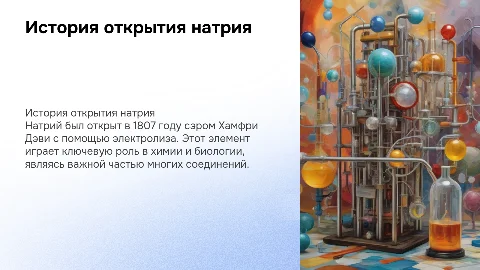 презентация на тему как открыли натрий по теме 8 класса