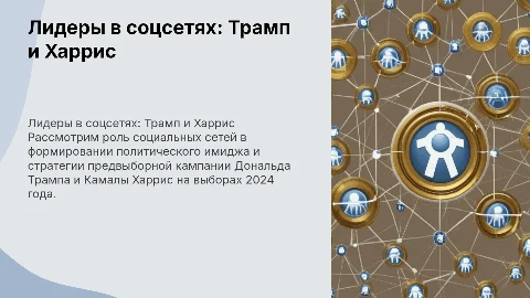 Формирование политического лидера в соцсетях: Трамп и Харрис