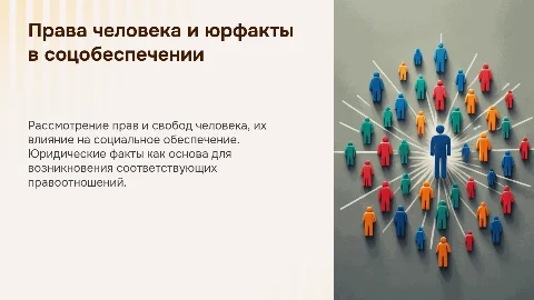 Права и свободы человека в сфере социального обеспечения