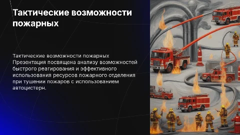 Расчёт тактических возможностей пожарного отделения