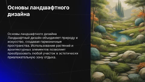 ландшафтный дизайн