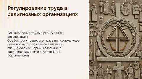 Регулирование труда работников религиозных организаций