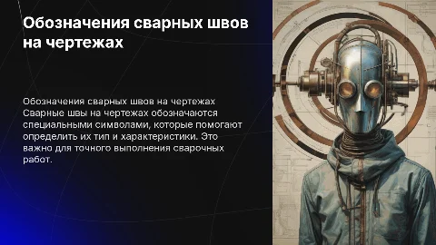 Обозначения сварных швов на чертежах