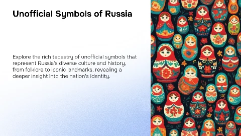 Презентация: Неофициальные символы России: презентация и структура