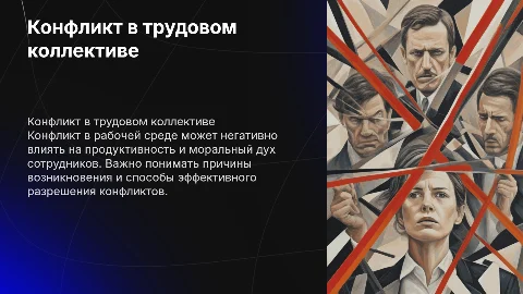 Конфликт в трудовом коллективе