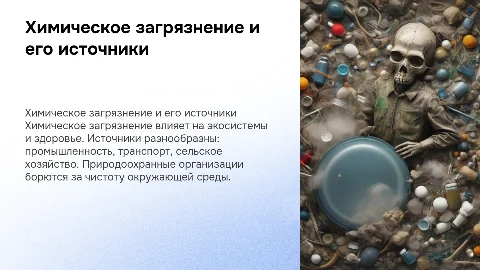Общие представления о химическом загрязнении окружающей среды