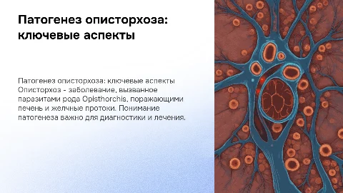 Патогенез описторхоза