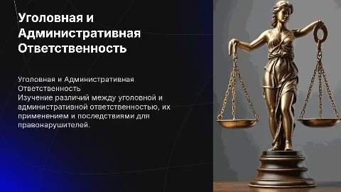уголовная и административная ответственность