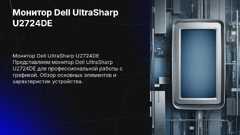 Монитор Dell UltraSharp U2724DE: характеристики и описание