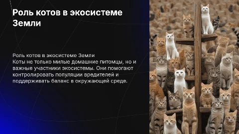 Как важны коты на нашей планете