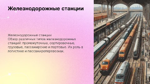 Железнодорожные станции: виды и их значение в логистике