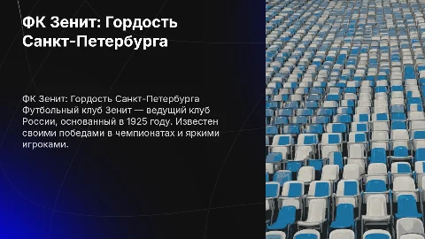 Футбольный клуб Зенит Санкт-Петербург