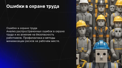 презентацию по ошибкам в охране труда