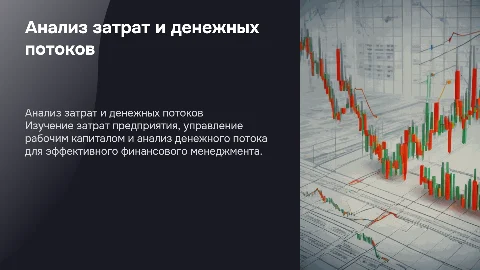 затраты предприятия, рабочий капитали и денежный поток