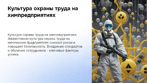 культура охраны труда на химических предприятиях