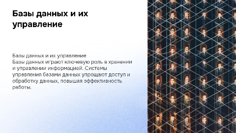 Базы данных и системы управления базами данных: функции и возможности