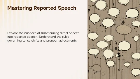 Урок на отработку Reported Speech
