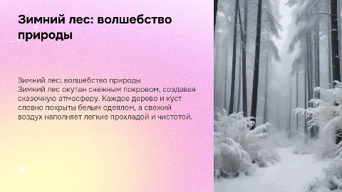 Красота зимнего леса