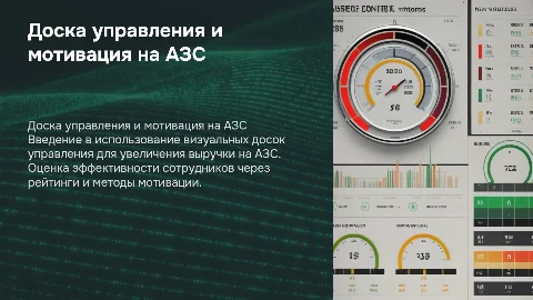 Доска визуального управления для увеличения выручки на АЗС