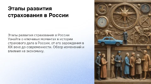 Этапы развития страхования в России