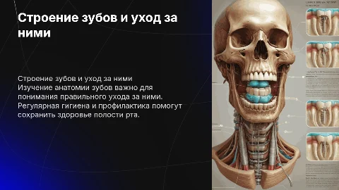 строение зубов и правильный уход за ними