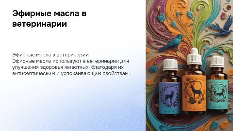 эфирные масла в ветеринарии