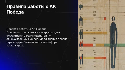 Правила работы с АК Победа